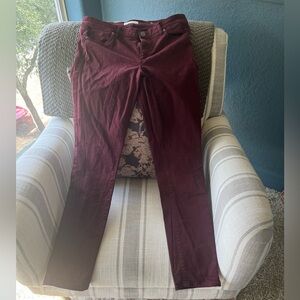 LOFT Maroon Jeans • Size 6